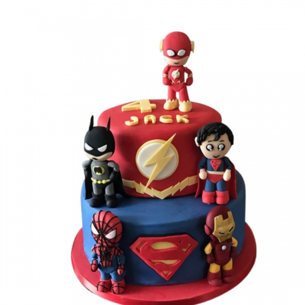 marvel kid birthday cake for boys