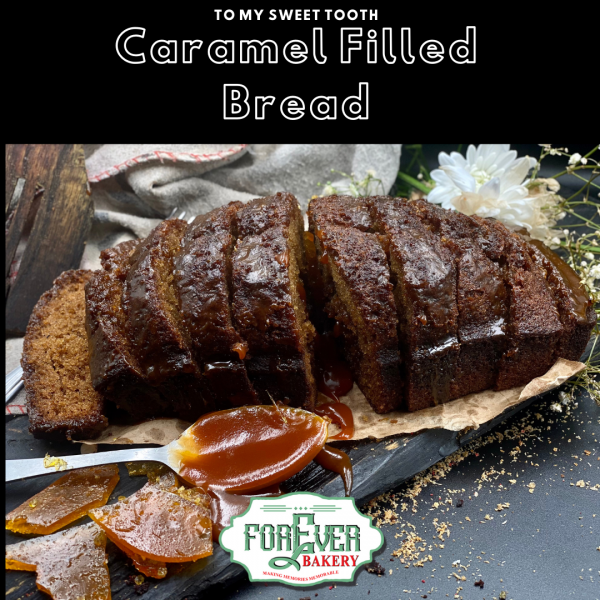 Caramel filled bread