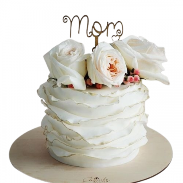mothers day cake with flowers