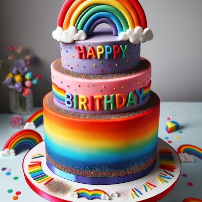 birthday cakes for girls rainbow cake, 50 Creative Birthday Cake Ideas